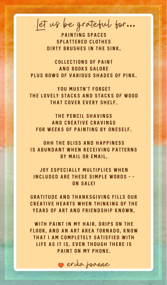 Grateful Printable / Step-by-Step Art by Erika Joanne