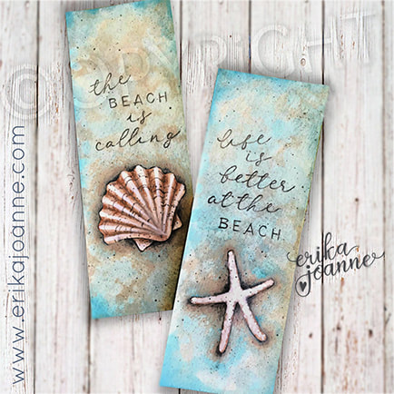 Beachy Bookmarks