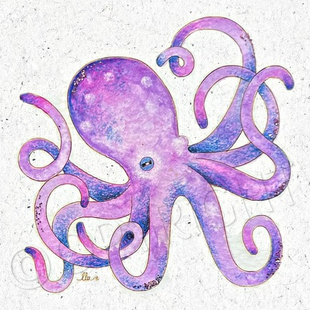 Ocean Animals Watercolor Book