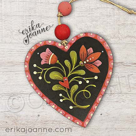 Folk Art Fancy Valentine ePattern