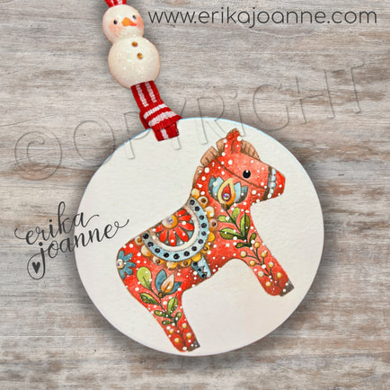 Nordic Folk Art e-Pattern / Step-by-Step Art by Erika Joanne