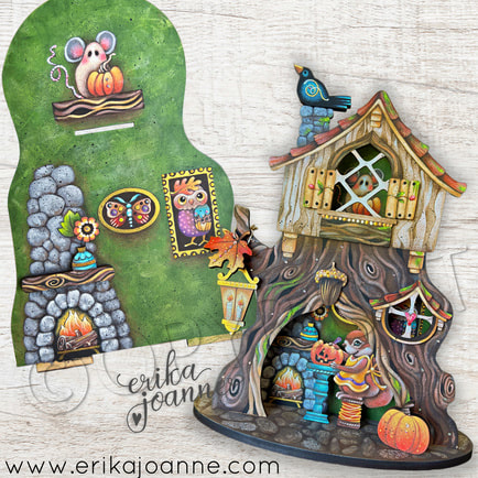 Fall Insert for Woodland Treehouse ePattern