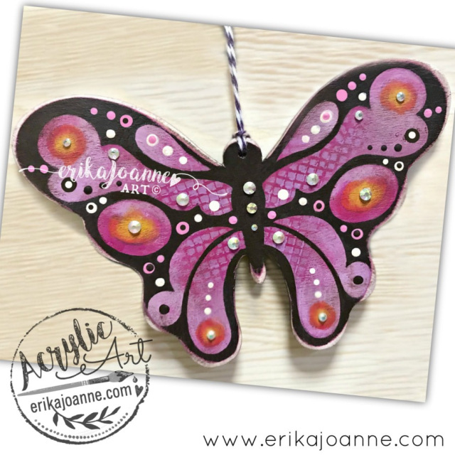 Wood Butterfly Ornament