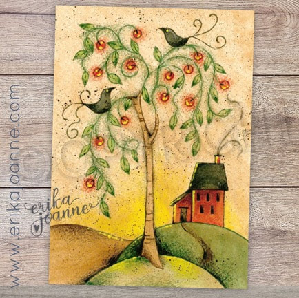 Apple Tree Sunset ePattern